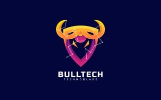 Bull Tech Gradient Logo Style