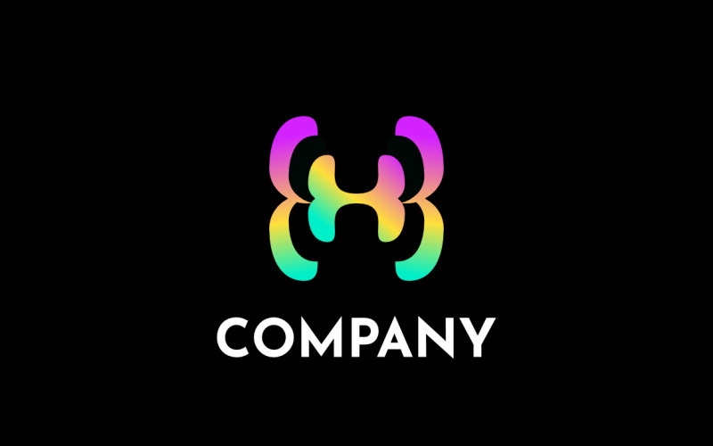 Colorful Butterfly X Logo Logo Template