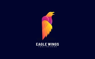 Eagle Wings Gradient Logo