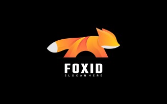 Fox Gradient Color Logo Style