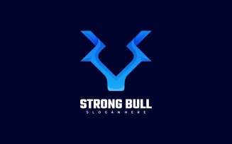 Strong Bull Gradient Symbol Logo