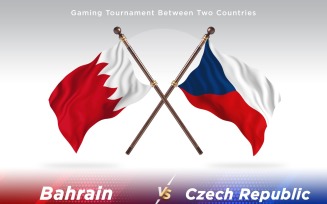 Bahrain versus Czech republic Two Flags