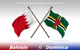 Bahrain versus Dominica Two Flags