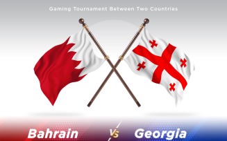 Bahrain versus Georgia Two Flags