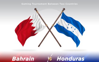 Bahrain versus Honduras Two Flags