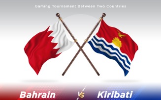 Bahrain versus Kiribati Two Flags