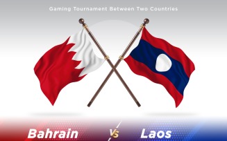 Bahrain versus Laos Two Flags