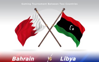 Bahrain versus Libya Two Flags