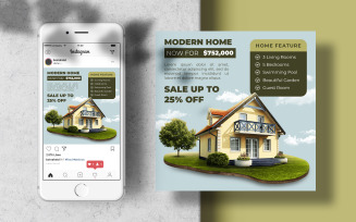 House For Sale Instagram Feed Banner Template