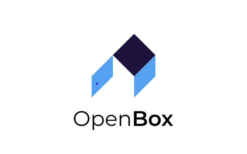 Open Box - Home or House Logo Logo Template