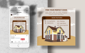Perfect House Sale Instagram Post Banner Template
