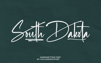 South Dakota Signature Font