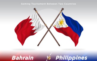 Bahrain versus Philippines Two Flags