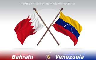 Bahrain versus Venezuela Two Flags