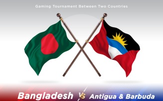 Bangladesh versus Antigua and Barbuda Two Flags