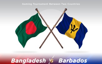 Bangladesh versus Barbados Two Flags