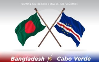 Bangladesh versus Cabo Verde Two Flags