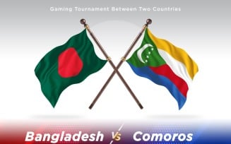 Bangladesh versus Comoros Two Flags