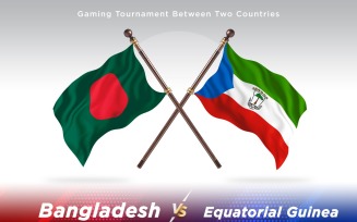 Bangladesh versus equatorial guinea Two Flags