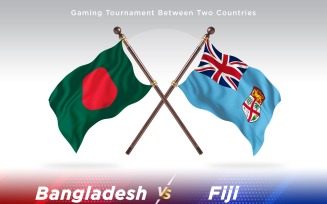 Bangladesh versus Fiji Two Flags