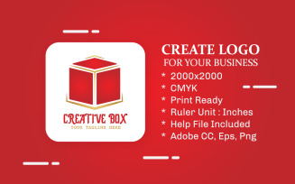 Creative Box Vector Logo Template