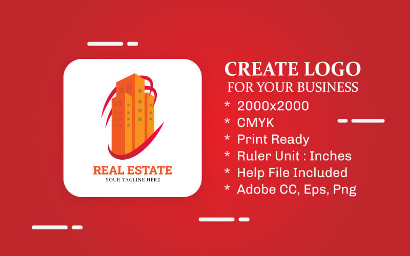 Modern Real-estate Vector Logo Design Corporate Identity