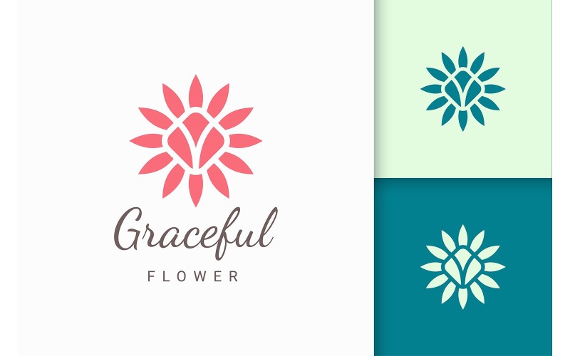 Abstract Flower Logo Template