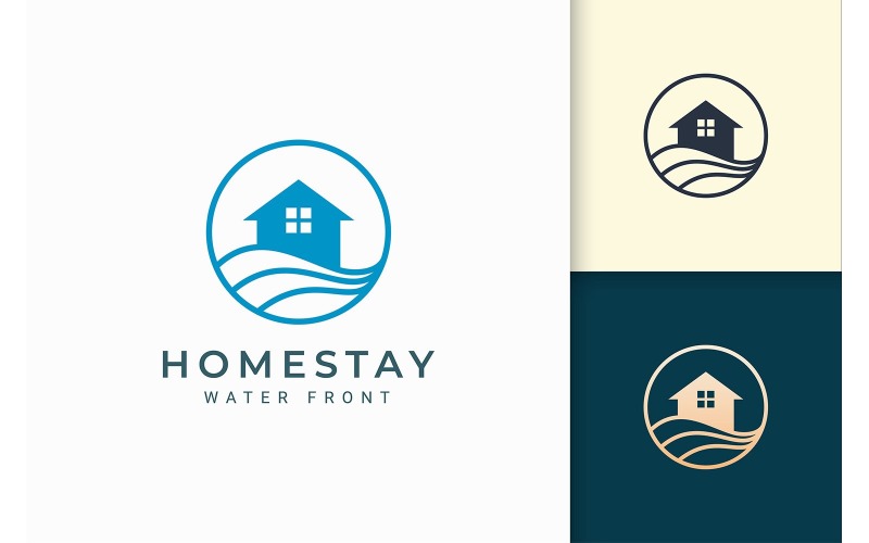 Beach Apartment Logo Template