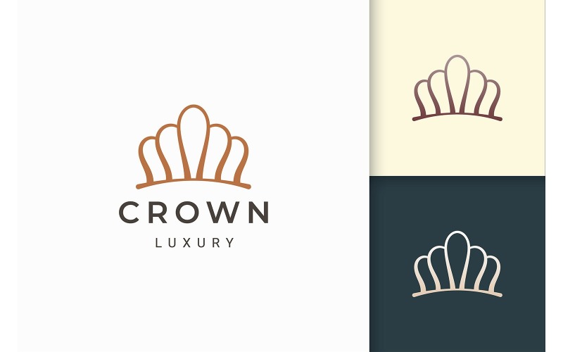 Crown or Jewelry Logo in Luxury Logo Template