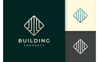 Hotel or Apartment Logo in Simple Shape