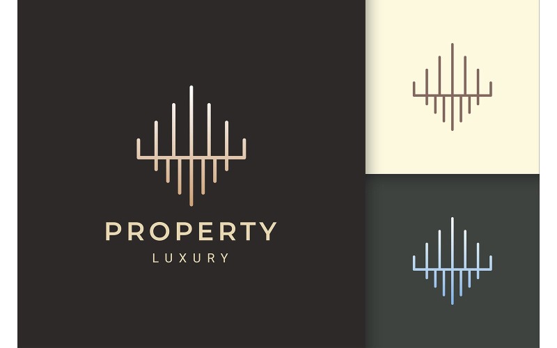 Property Logo in Luxury Shape Logo Template