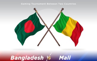 Bangladesh versus Mali Two Flags