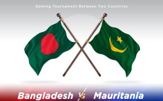 Bangladesh versus Mauritania Two Flags