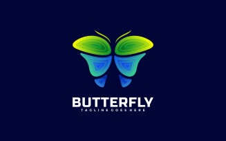 Butterfly Gradient Color Logo