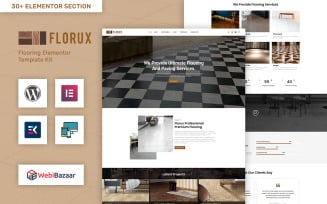 Florux - Paving & Tiling Services Elementor WordPress