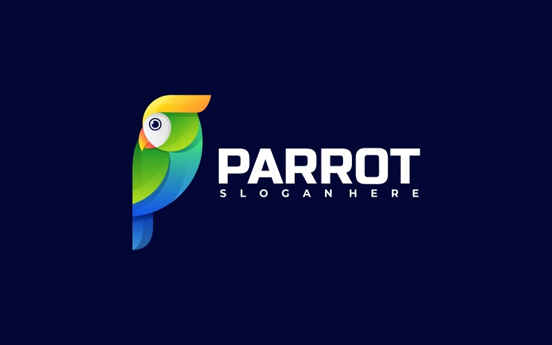 Parrot Gradient Colorful Logo Logo Template