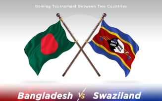 Bangladesh versus Swaziland Two Flags