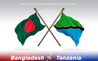 Bangladesh versus Tanzania Two Flags
