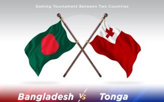 Bangladesh versus Tonga Two Flags