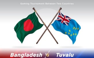 Bangladesh versus Tuvalu Two Flags