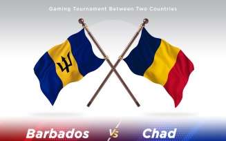 Barbados versus chad Two Flags