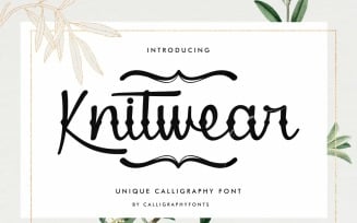 Knitwear Handwriting Font
