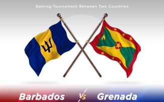 Barbados versus Grenada Two Flags