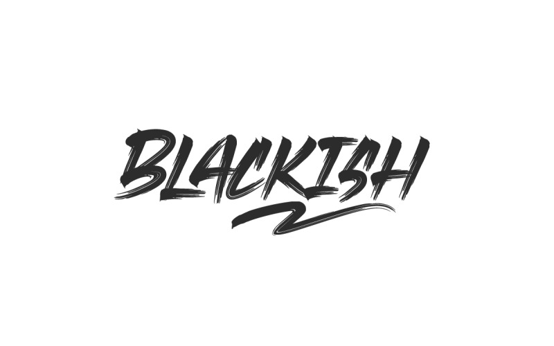 Blackish Rough Brush Font