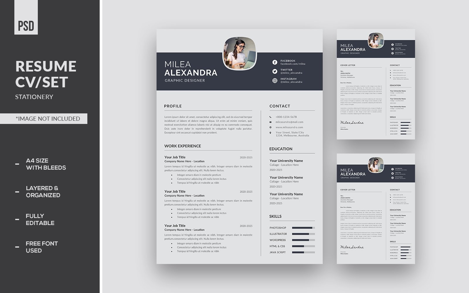 Kit Graphique #200278 Resume Business Divers Modles Web - Logo template Preview