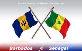Barbados versus Senegal Two Flags