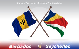 Barbados versus Seychelles Two Flags