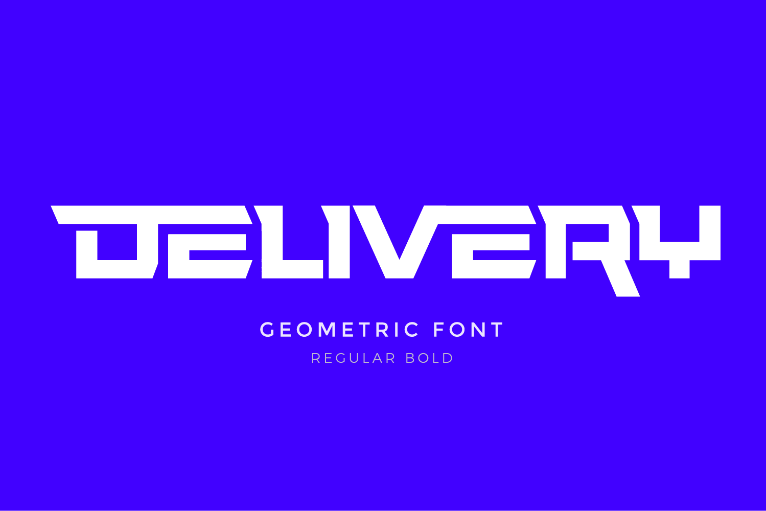 Bold Geometric Font 