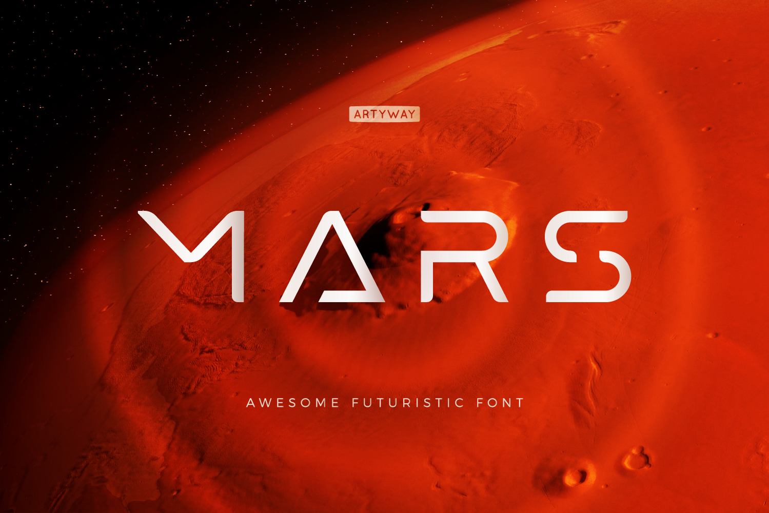 Futuristic Mars Headline and Logo Font