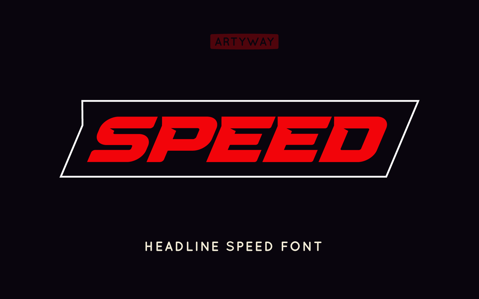 Speed Headline and Logo Font